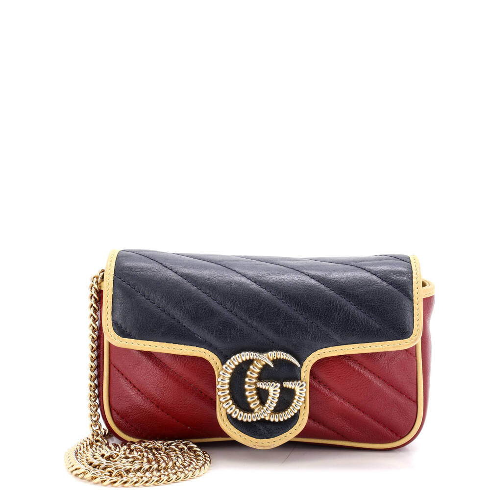 Gucci Super Mini GG Marmont Flap Bag